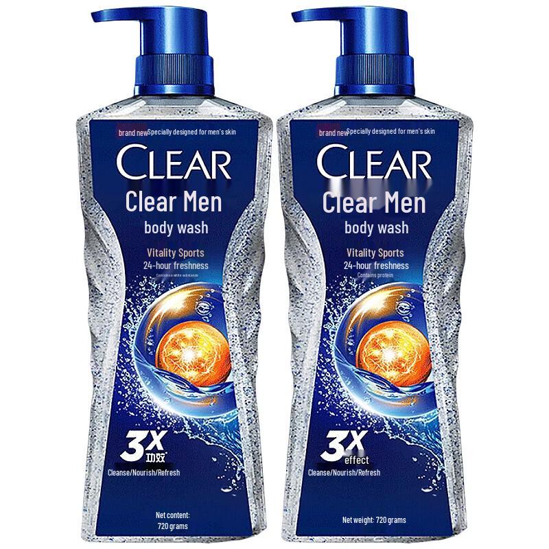 Clear Men's Vitality Sport Shower Gel
