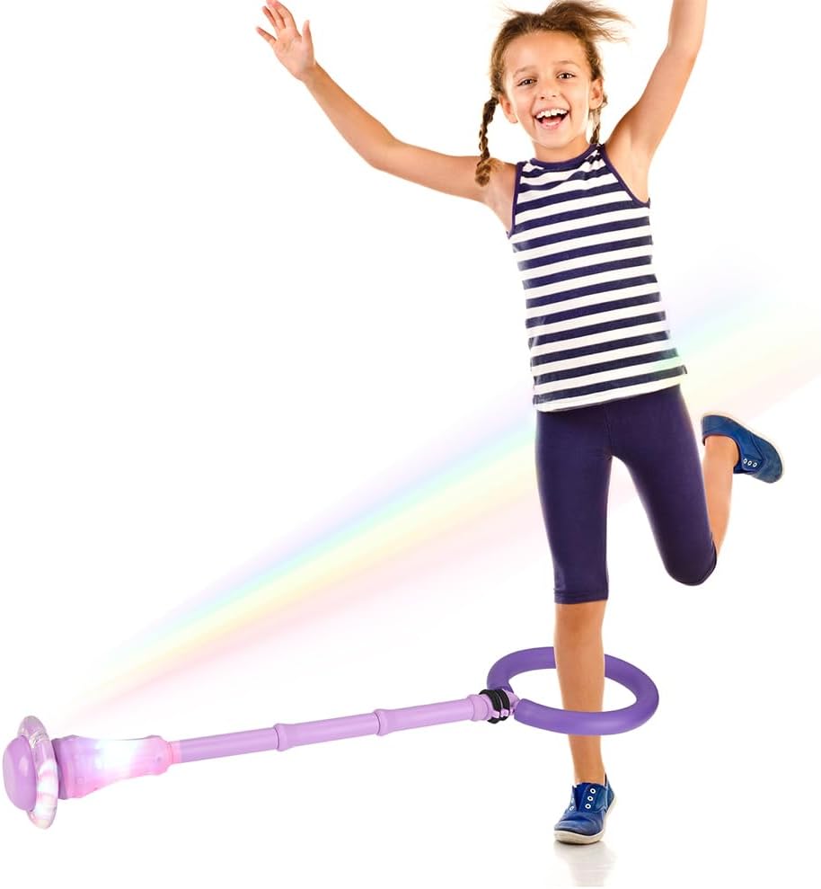 Детское светящееся кольцо для прыжков со счетчиком, светящееся маховое колесо, светящийся прыгающий мяч, складной мяч для прыжков через лодыжку, прыгающий мяч – спортивные игрушки для прыжков