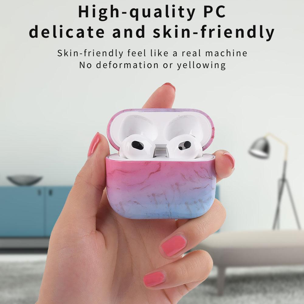 Marble Pattern Case For Apple Airpods 4 4th Generation Hard PC Cover For AirPods Pro 3 Pro3 Protective Cases Fundas