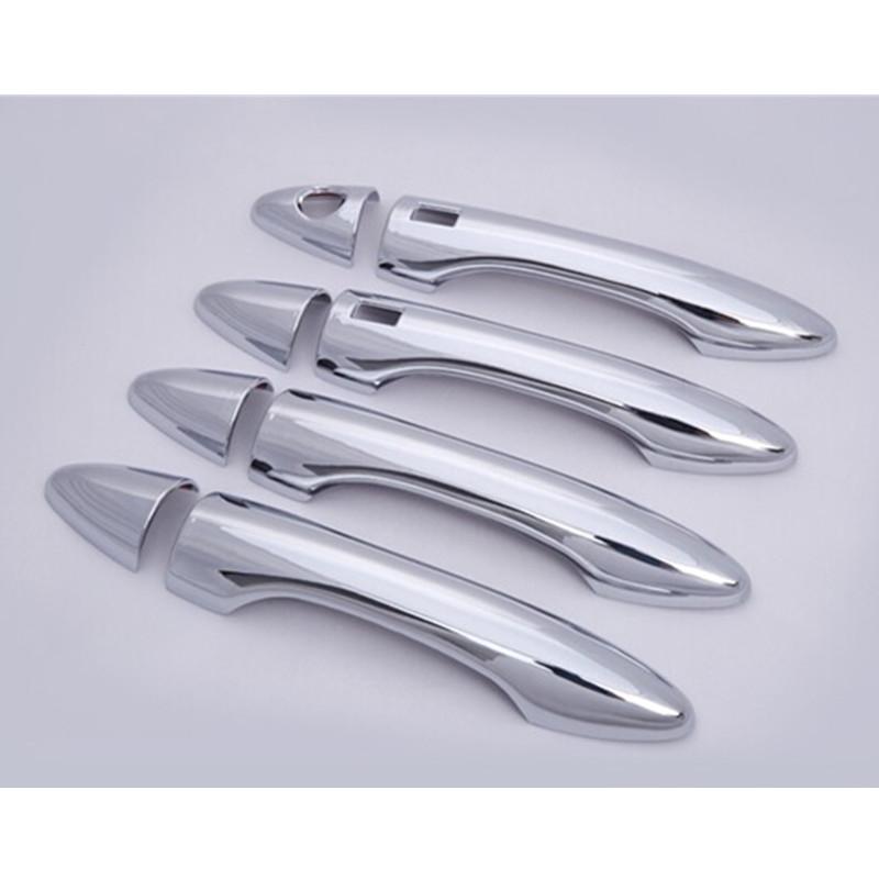 High-quality ABS Chrome Car Outer Door Handle Cover Door Bowl Protection Covers Sticker For Hyundai ix35