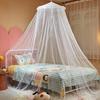 1 Set Dome Bed Canopy Canopy Foldable Stars Glow-in-the-dark Polyester Princess Bed Room Decor