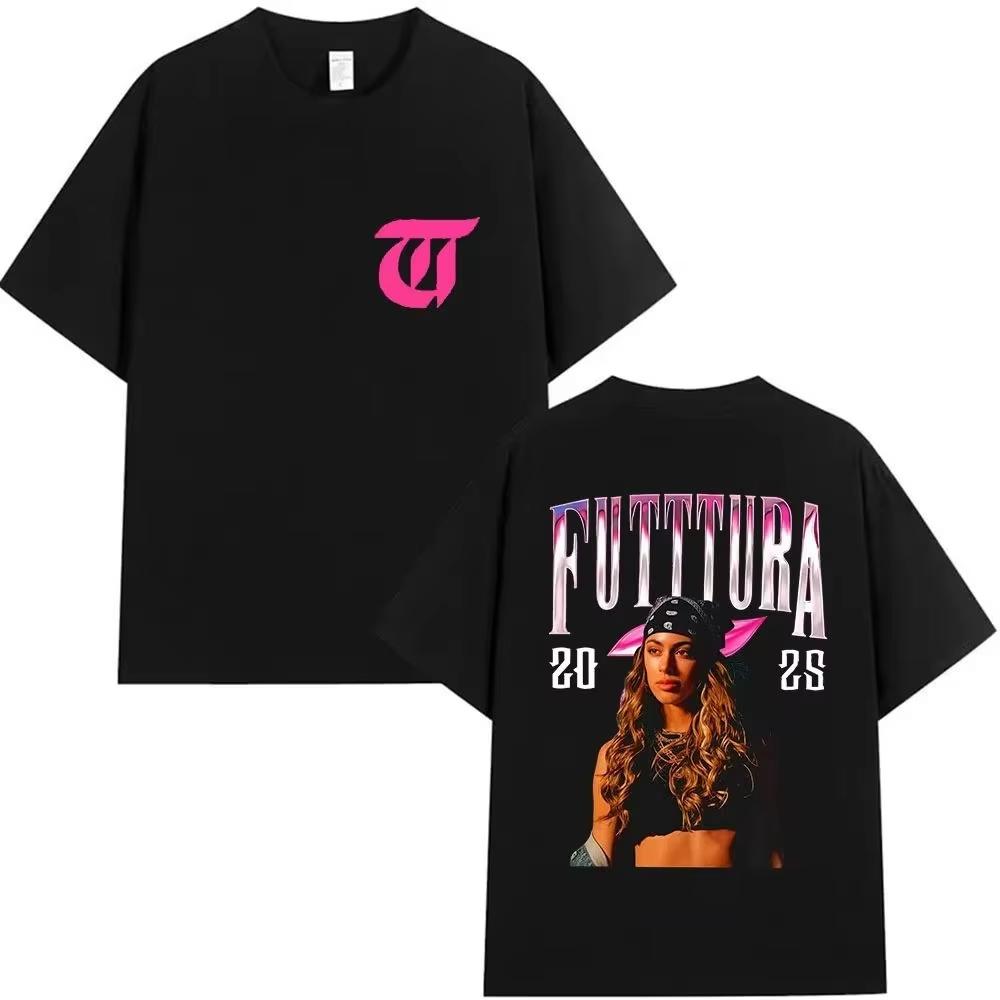 2026 New Albumpattern Tshirt Fashionable Harajuku Shortsleeved Pure Cotton Casual Streetwear