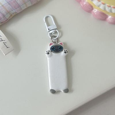 1 шт., кулон в виде мультяшного животного Kawaii, милый брелок для ключей в виде кошки, ищущей объятий, милый автомобильный брелок для детского подарка