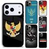 Чехол для телефона Индонезия Флаг Карта для iPhone 17 16 15 Pro Max Air 14 13 12 11 Plus Ударопрочный чехол