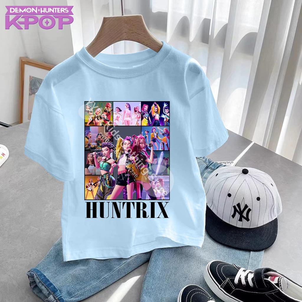 Модная повседневная детская мужская женская футболка K-Pop Охотники на демонов Хлопковая футболка Одежда