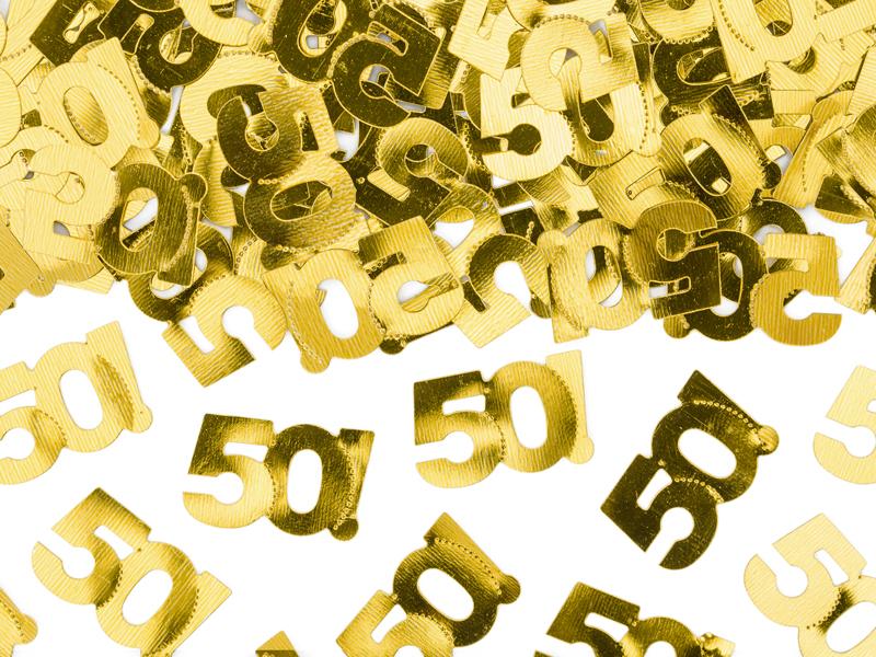 Metallic Confetti Number 50 15G