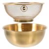 2pcs Stainless Steel Mixing Bowl Colander Rice Colander Basket Strainer Basket Vegetables Fruit Basket Washing Basin Kitchen Tool