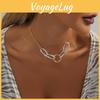 Модное двухцветное ожерелье с подвеской-цепочкой для женщин, шикарная современная бижутерия для подарка