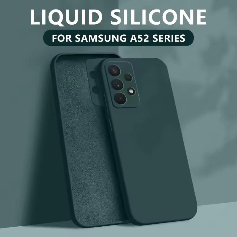 Жидкий силиконовый чехол для Samsung Galaxy S26 Edge S25 S24 S23 S22 Ultra Plus S24 FE A56 A54 A53 A55 Защита камеры Мягкий чехол