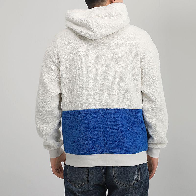 Puma Retro Block Full-Zip Hooded Sherpa Jacket Men Jackets Grey Blue Yellow 530711-05