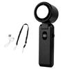 Cross-border Handheld Mini Fan Portable Neck-Mounted Digital Display Turbo Folding Outdoor Silent Brushless Motor 5-Speed Gear