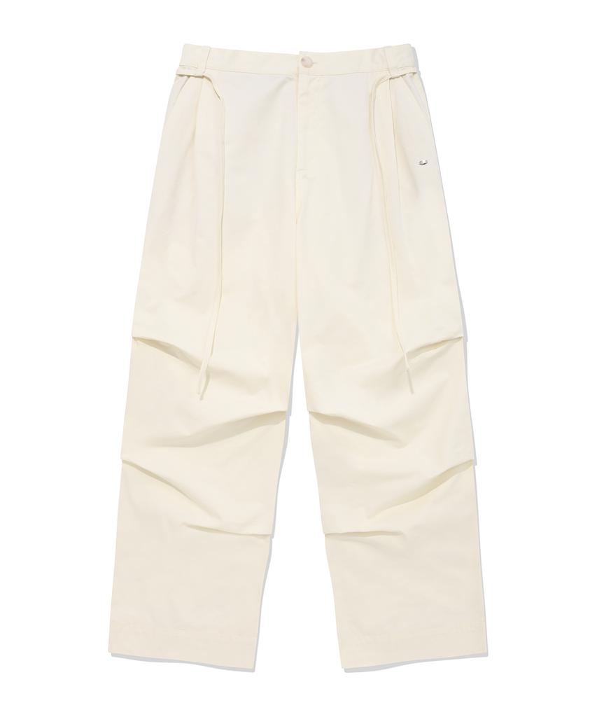 FALLETT Wide Parachute Pants White