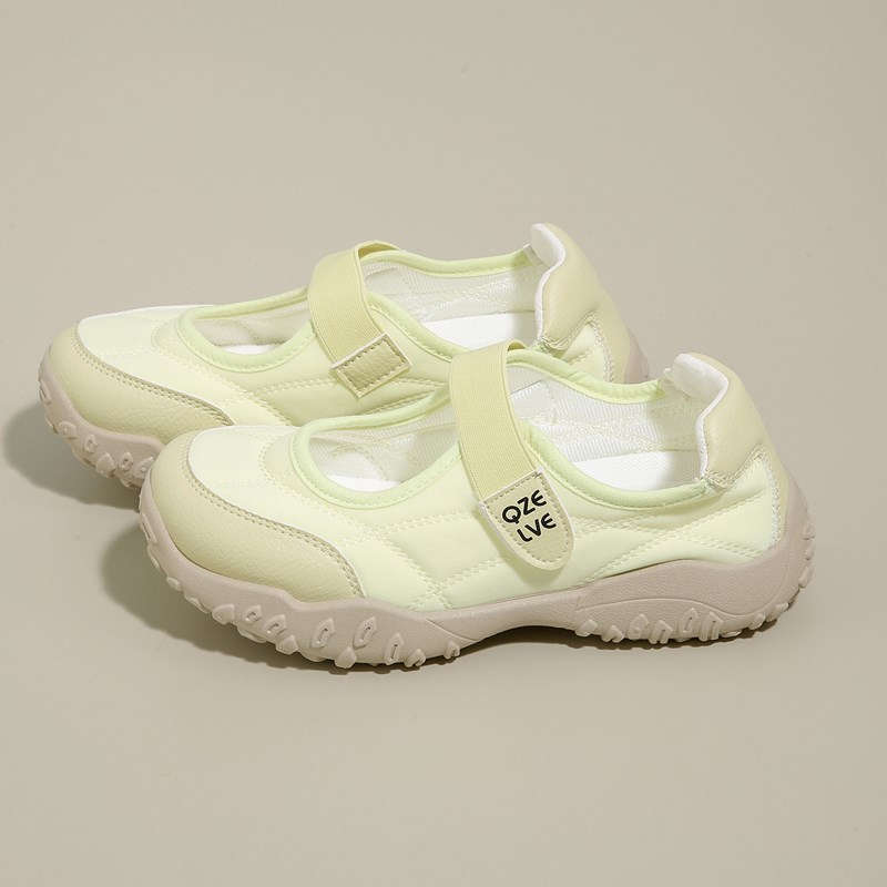 Французские туфли Мэри Джейн на липучке, новые весенне-осенние, с юбками, красивые на толстой подошве, не утомляют ноги, дышащие одинарные туфли