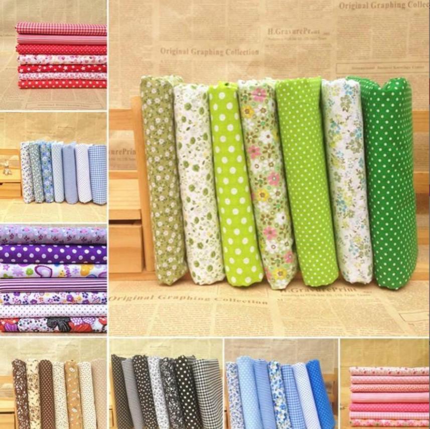 7pcs Scrapbook Sewing Crafts Cotton Fabric Bundle Handcrafts Patchwork Handmade Quilting Diy