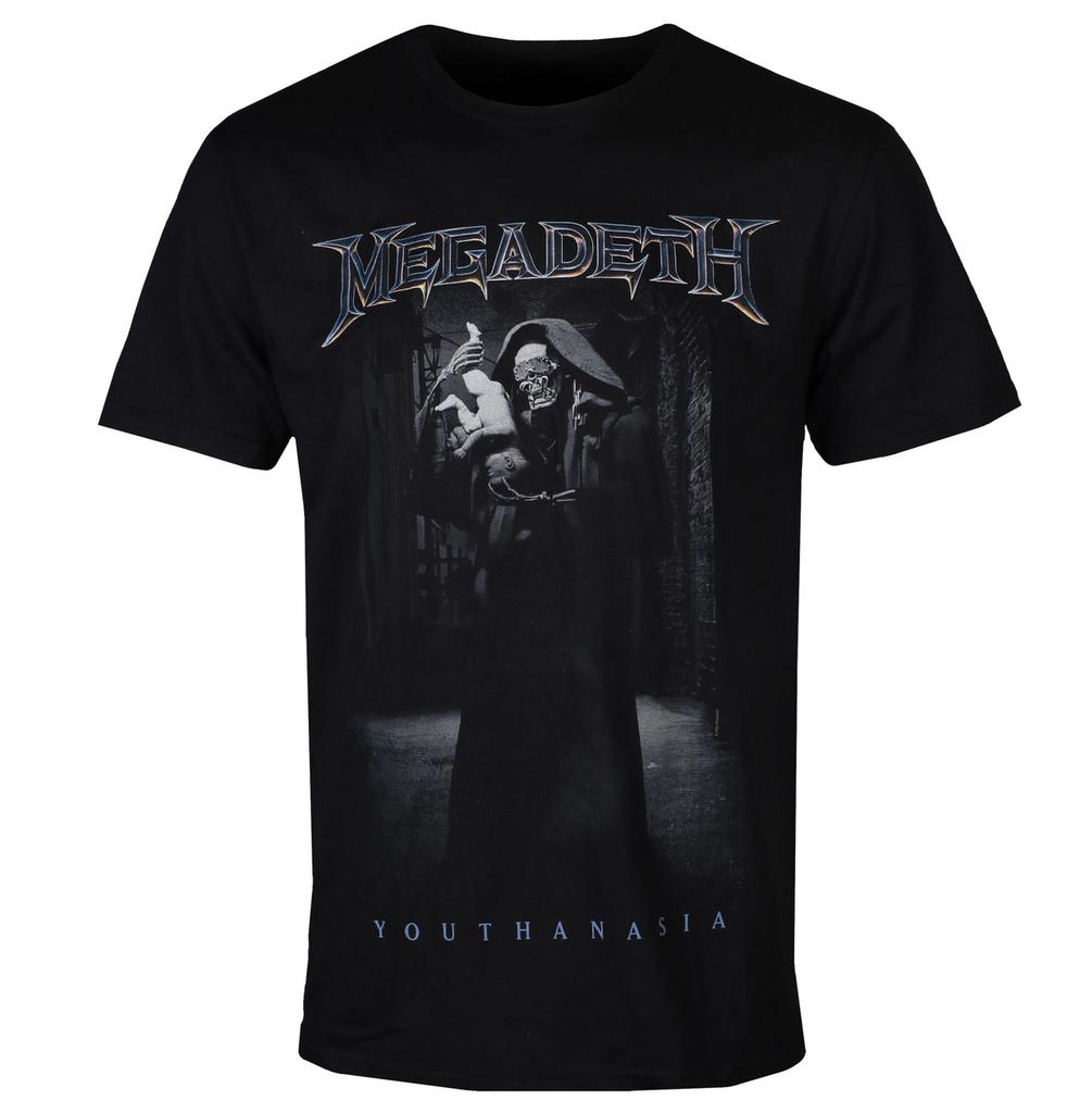 Yk Megadeth Graphic Cotton Tshirt Unisex Summer Short Sleeve Fashion Brand Tee Luxury Casual Vintage Tees