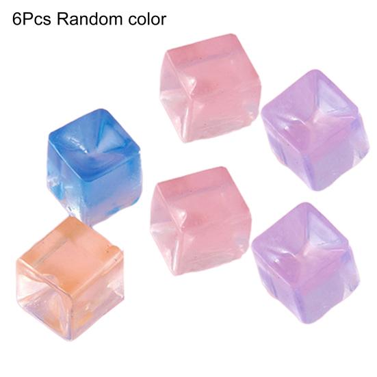 Прозрачная сжимаемая игрушка Квадратный кубик льда/Лапка кошки Сжимаемый мячик Сенсорная игрушка Маленькая игрушка для снятия стресса Fidget Toy для взрослых
