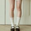 PINK PINEAPPLE FRILL see-THROUGH KNEE SOCKS_WHITE