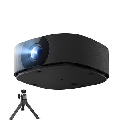 UX2 Черный Компактный Проектор Ограниченной Серии для Домашнего Потолка 800 Вращающийся Моторизованный Двунаправленный Потолочный Крепеж Подключается к DVD и Гарантийное Использование,