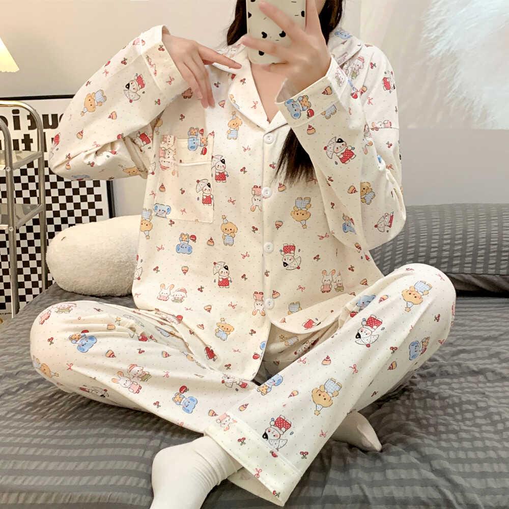 Пижама с коротким рукавом Chiikawa Usagi - Милая летняя домашняя одежда в японском стиле для женщин