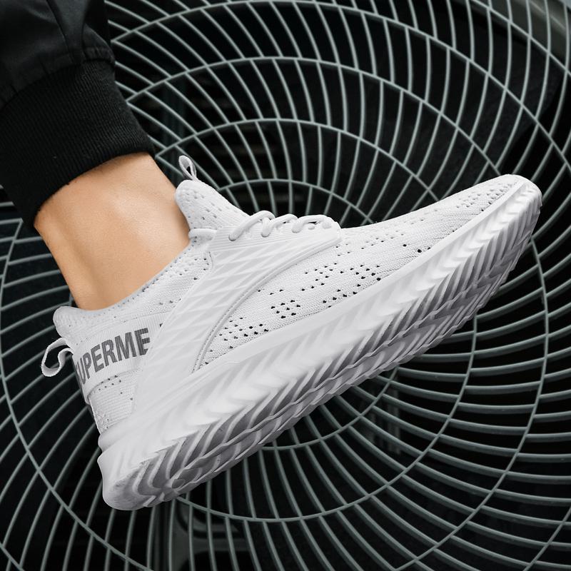 Модные летние мужские дышащие плоские спортивные легкие уличные тренировочные антибактериальные удобные повседневные кроссовки для бега теннисные для мужчин