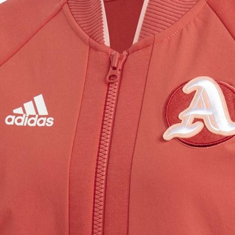 Adidas Jackets Women's Red Baseball Collar Moderate Other FI9213