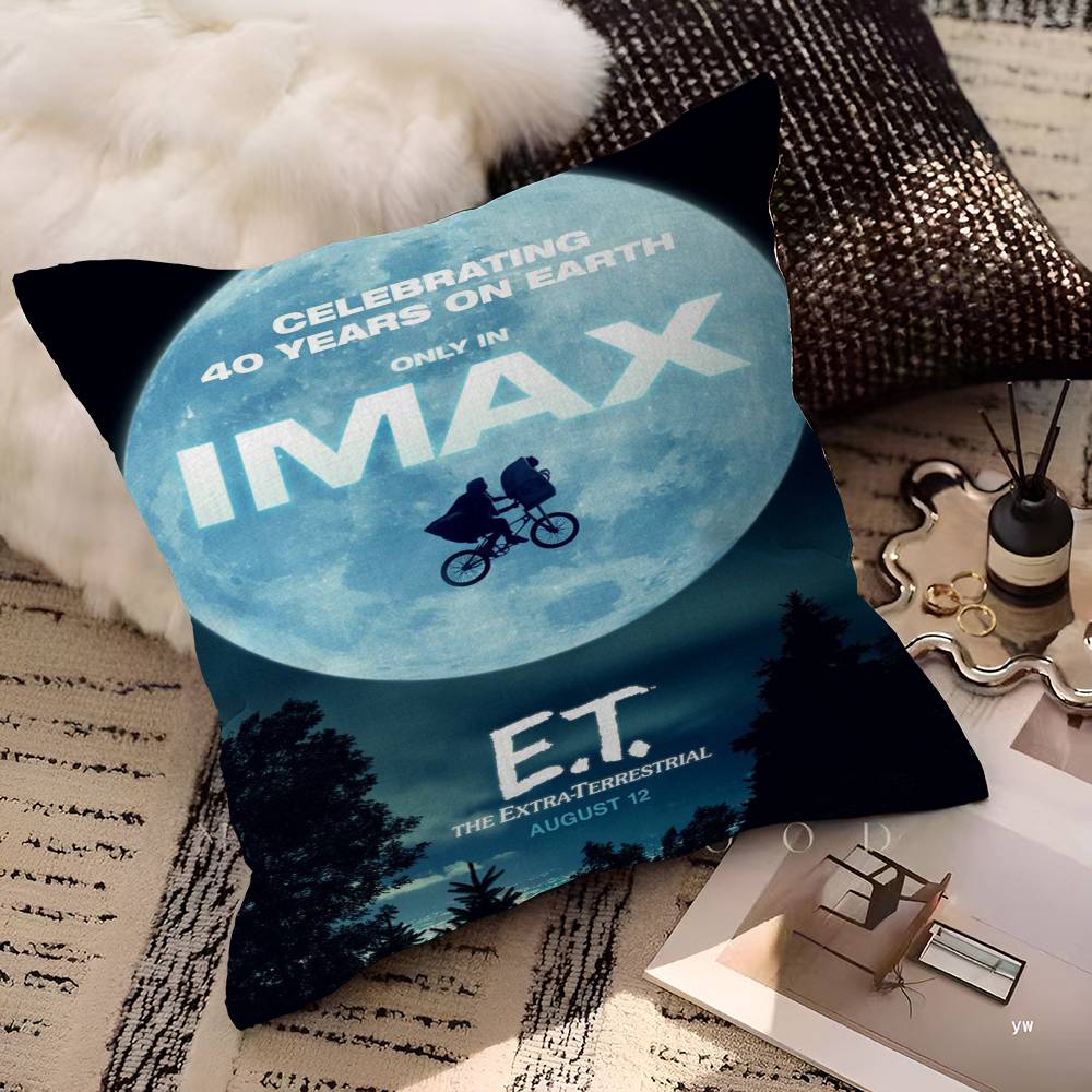 Movie E.T. The Extra-Terrestrial Personalized picture text home decorative pillows Household Gifts 45x45cm