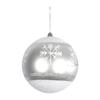 Boule De Noël - 1001kdo - Argent Flocon - 12 Cm - Plastique Et Résine - À Suspendre