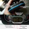 Car Clock Thermometer Voltmeter 3 In 1 LCD Digital Monitor Temperature & Vlotage Meter Detecting