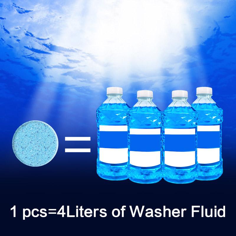5/10/20/40/60Pcs Solid Cleaner Car Windscreen Wiper Effervescent Tablets Glass Toilet Cleaning Car Accessories