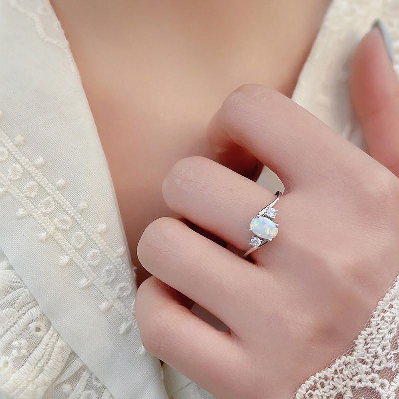 Элегантное геометрическое кольцо из сплава для женщин 2024 весенняя мода в белом, фиолетовом, зеленом, синем, розовом цвете