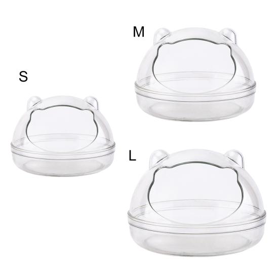 Туалет для маленьких животных, большое пространство, прозрачная душевая комната, клетка для хомяка, песочная ванна, контейнер