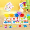 Clamping Beads Concentration Training Teaching Aids Children's Middle Class Puzzle Area Thinking Beans Teaching Toys