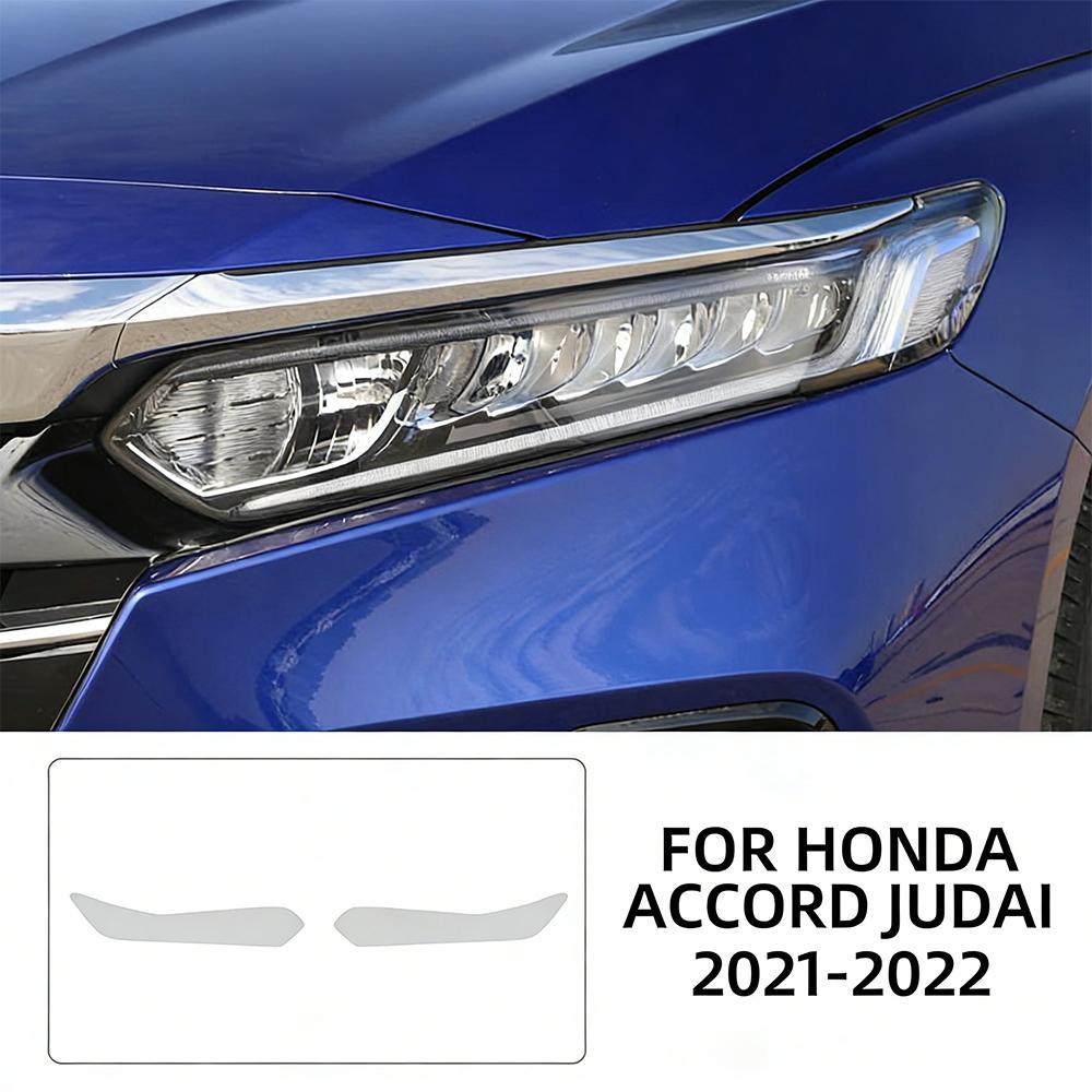 TPU Car Headlight Protective Film For Honda Accord 10th Gen 2021-2025 Transport & Smoke Anti-Scratch Auto External Accessories.