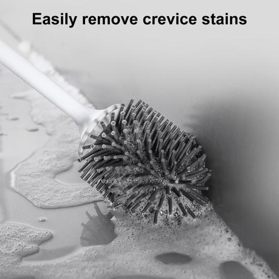 Туалетная щетка с возможностью настенного крепления Простая установка Конструкция слива Чистящая щетка с держателем Настенный аксессуар для ванной комнаты