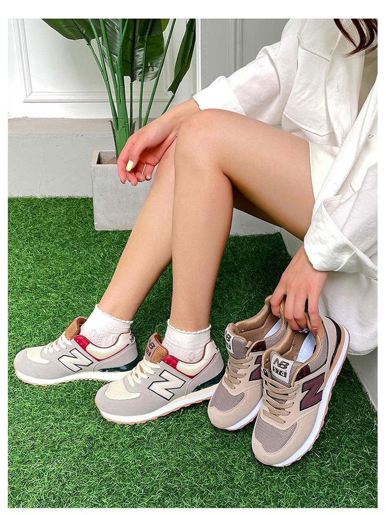 574 N-Logo Casual Running Shoes - Unisex Spring/Autumn Style