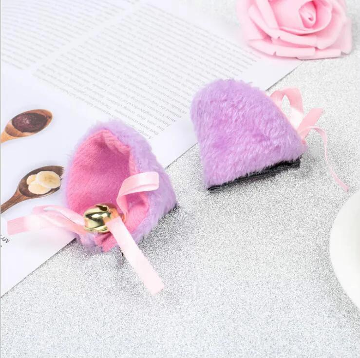 1 пара милых кошачьих ушек с колокольчиками, заколка для волос женская для косплея, аниме-костюма, Хэллоуина, вечеринки по случаю дня рождения, модные аксессуары для волос для девочек