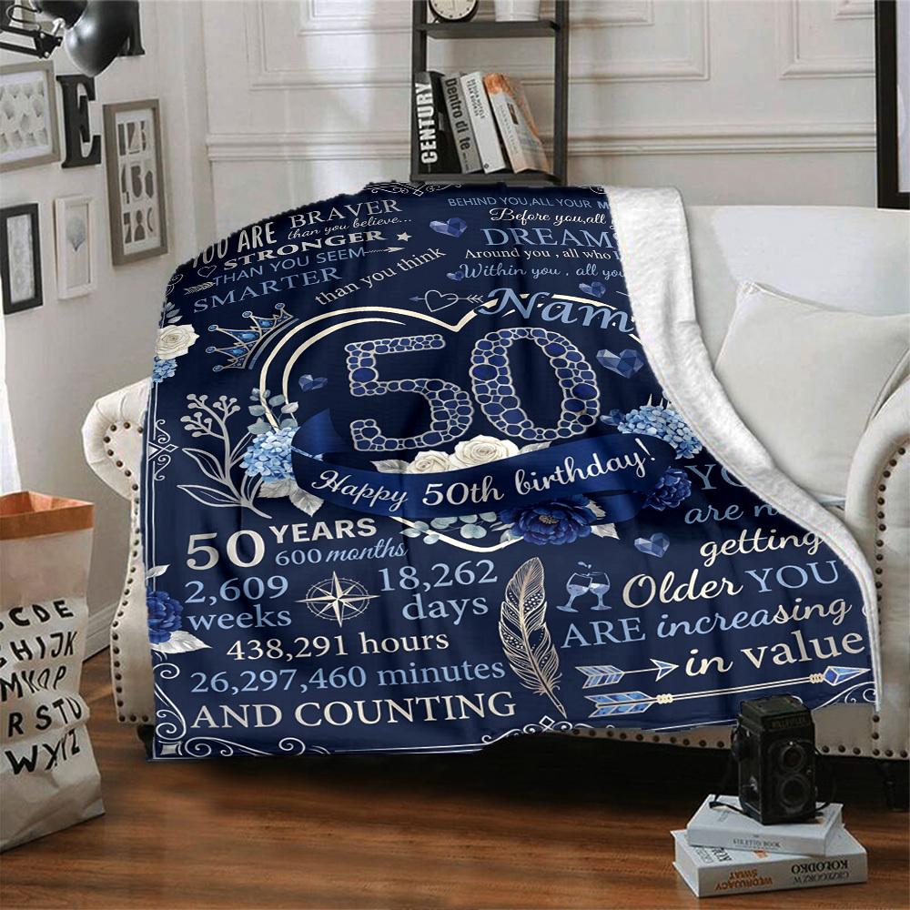 Ageless Birthday Celebration Multipurpose Blanket Soft Cozy Perfect For Sofa Couch Office Bed Picnics Four Seasons Multipurpose Cozy Home Lovers