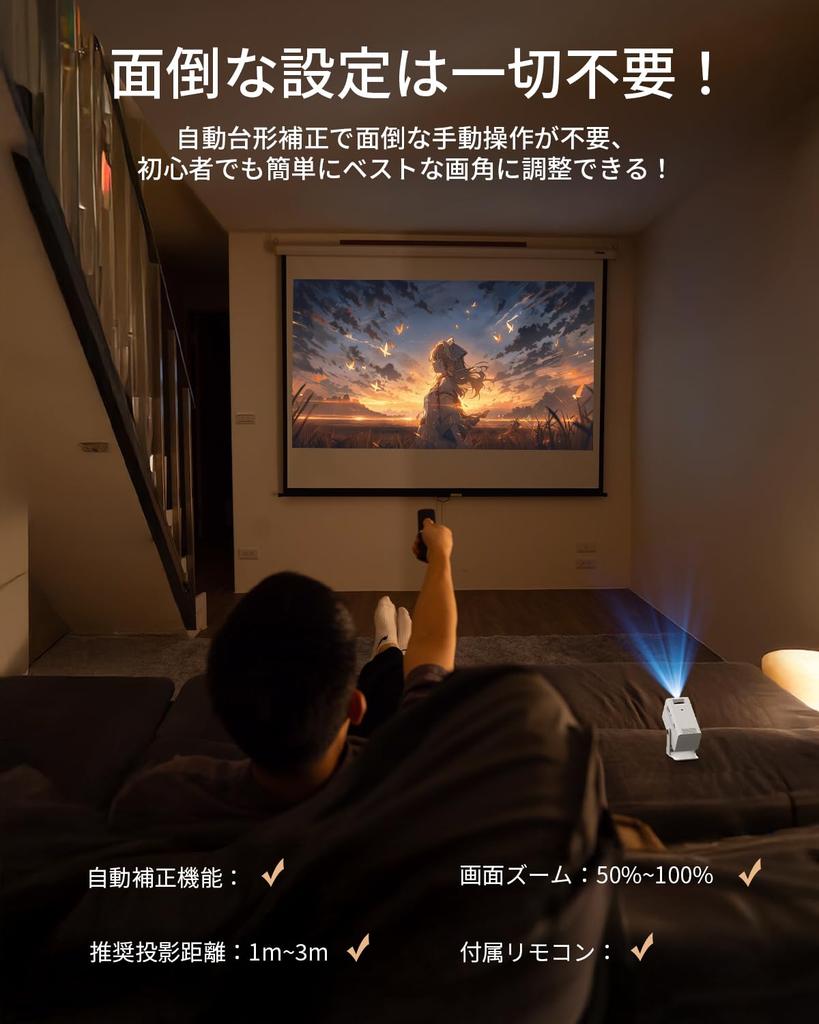 in June BOIFUN Home 1080P 4K 5G Bluetooth Auto Keystone HiFi Portable Compact Compatible with DVD and Easy Perfect for or A great [New 2025!]