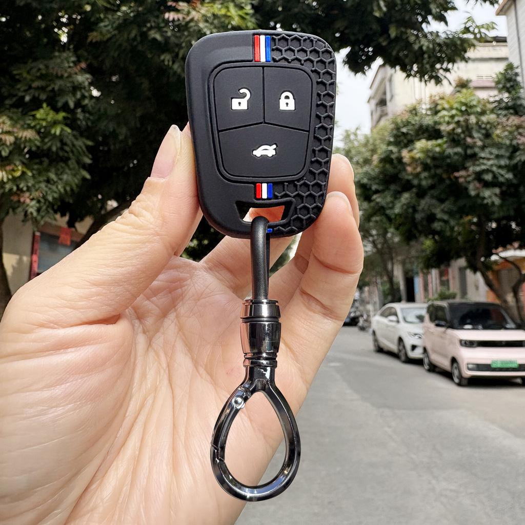 Силиконовый Брелок Для Chevrolet Camaro Cruze Sonic Impala Malibu Aveo Equinox Для Vauxhall Opel Astra J H Чехол-Держатель для Ключей