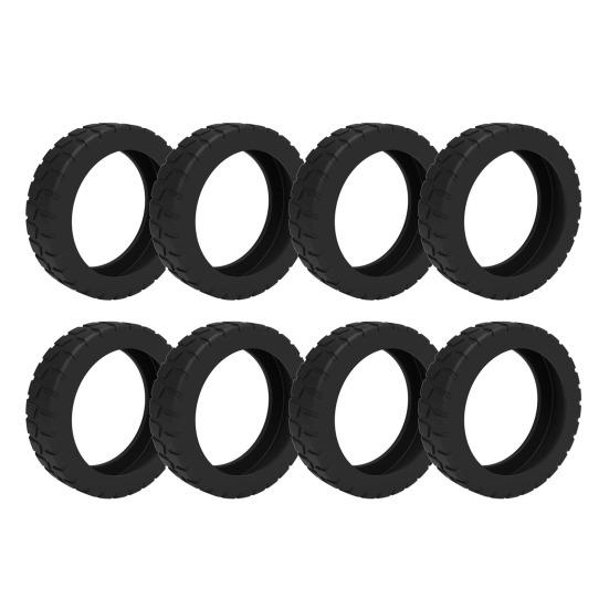 8Pcs Silicone Luggage Wheel Cover Scratch-Free Noise Reduction 8-Spinner Wheel Carry-on Suitcase Caster Protector Cover Travel Luggage Accessories