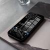 Роскошный чехол для телефона L-Lexus-S для IPhone 17 Air 16 E Pro Max 15 14 13 Mini 12 Pro 11 Max Plus Черная стеклянная крышка