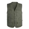 Puntos Men  Multi Pocket Waistcoat Plus Size Outdoor Shooting Fishing Hiking Vest Jacket