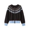 Женский кардиган с жаккардовым узором в стиле ретро Fair Isle