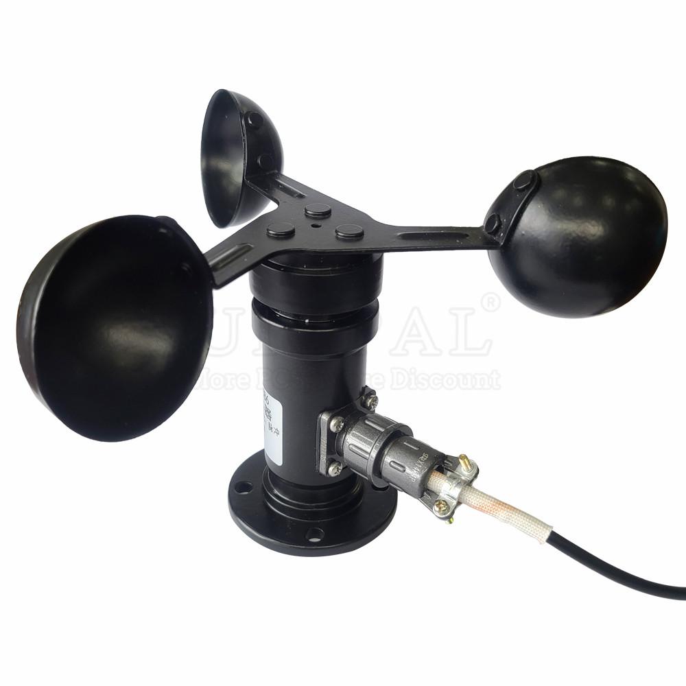 0-30m/s Aluminium Alloy Wind Speed Sensor Weather Station Detector 3 Cup Anemometer Sensors Pulse RS485 Output 4-20mA 0-5V 0-10V