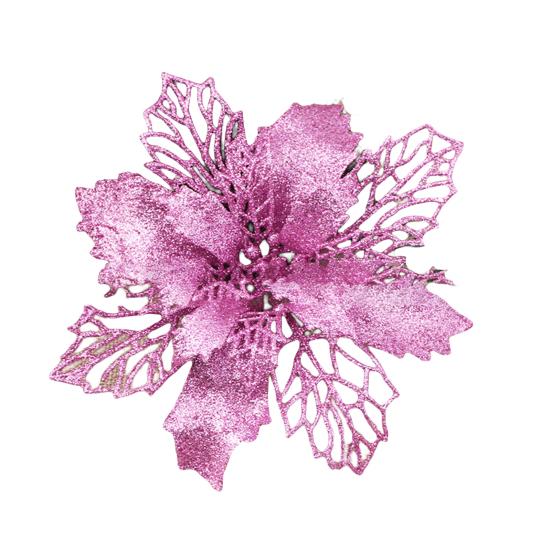 Искусственный рождественский цветок, тонкое мастерство, широкое применение, многоразовый модный искусственный цветок реального прикосновения для вечеринки