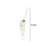 Creative 3cm Soft Hook Worm Silicone Shrimp Fake Bait Sea Fishing Luminous Shrimp Fishing Lures