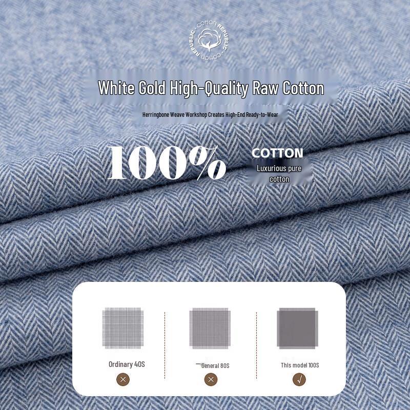 ROMON Men's Long-Sleeve Wrinkle-Free Business Casual Shirt