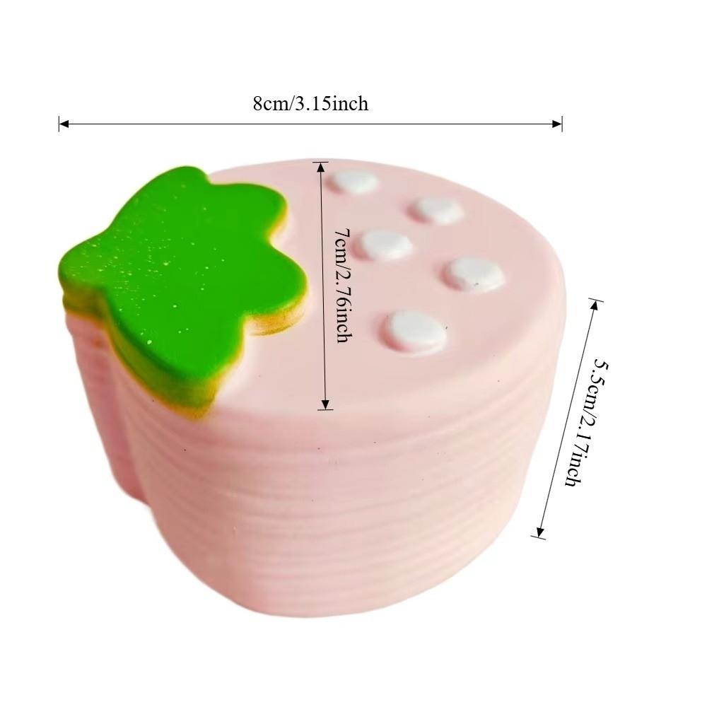 Soft Simulated Mousse Cake Layered Design Sensory Fidget Soft Stress Relief Toy Gifts For Adults