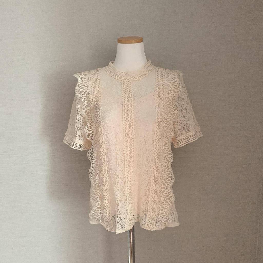 Women's Summer Lace Hollow Short-Sleeve Blouse