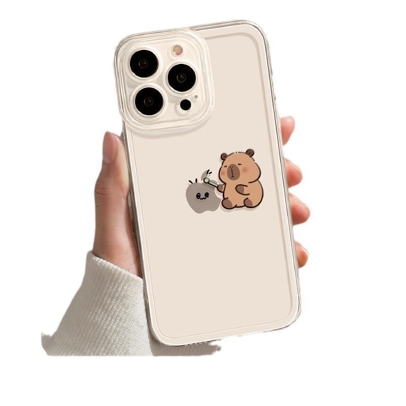 Подходит для чехла на телефон iphone11promax Apple 11pro новый 11 капибара обнимает Apple 11 прозрачный